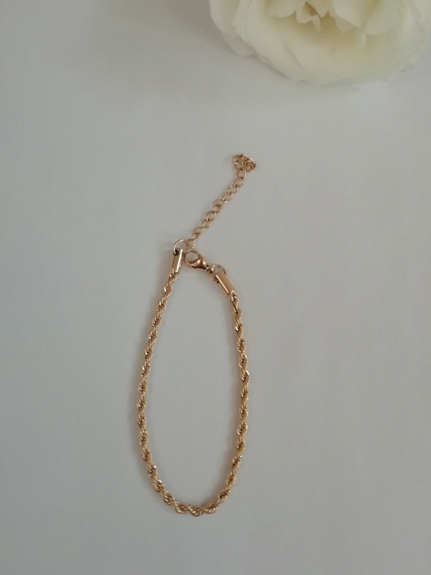 Rope Chain Bracelet | 18K Gold Plated
