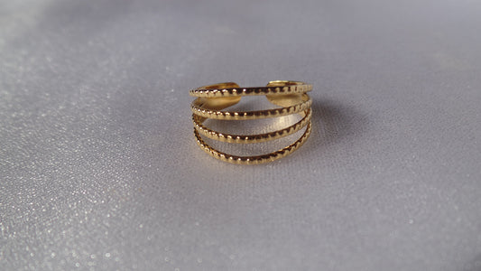 Geometric Adjustable | 18K Gold Plated Ring